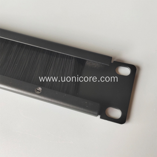 19 inch 1U cable management brush type